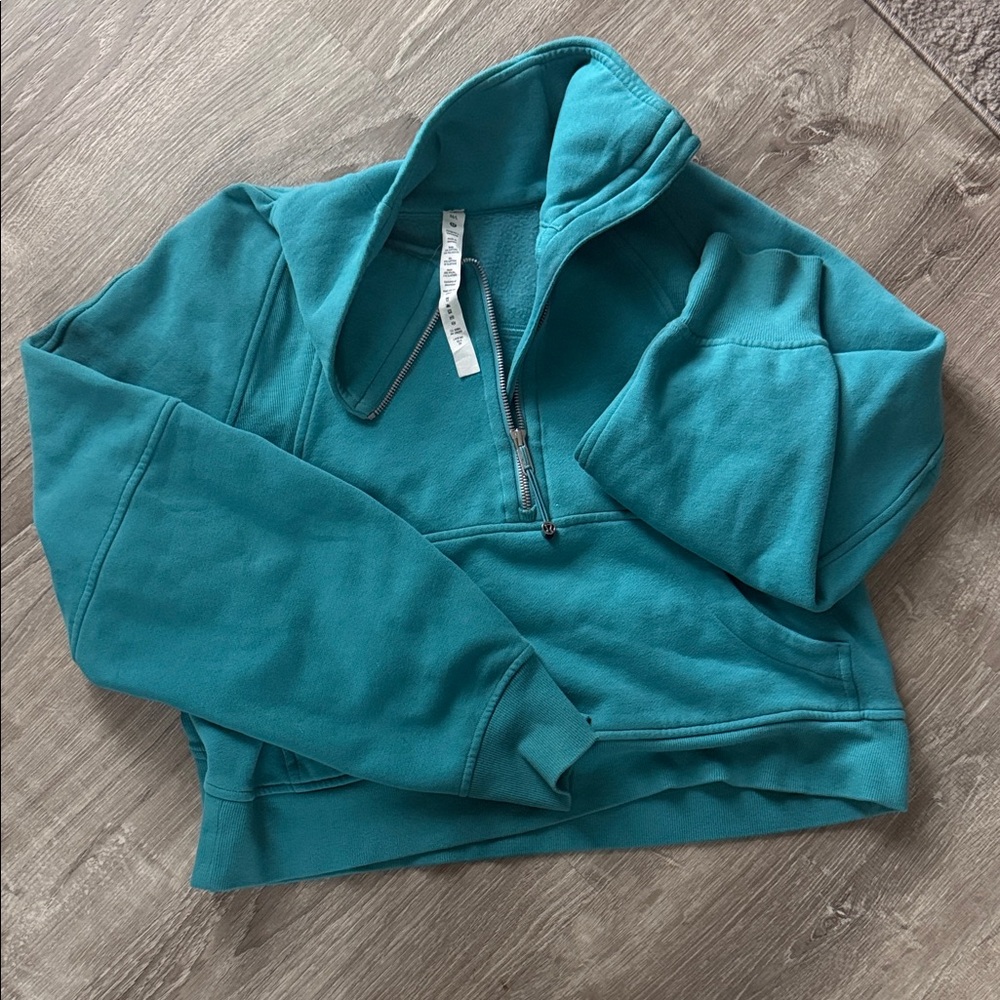 Lululemon Athletica Turquoise Zip-Up Hoodie